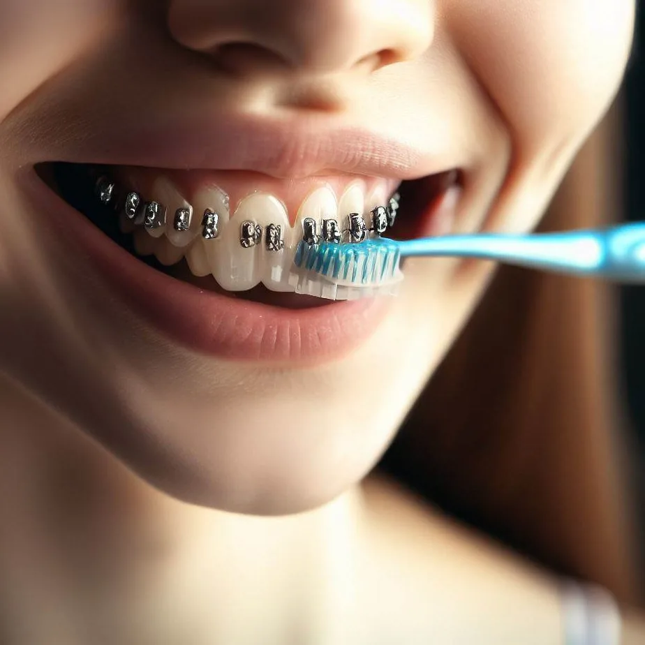 Mycie zębów z aparatem ortodontycznym